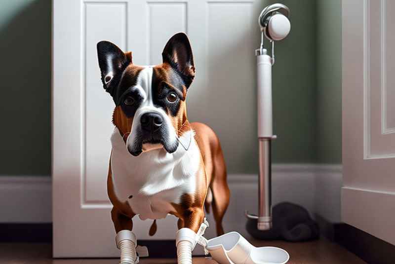 How to Help Your Dog Go to the Bathroom With a Back Leg Cast?