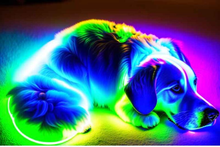 Does dog pee glow under black light?